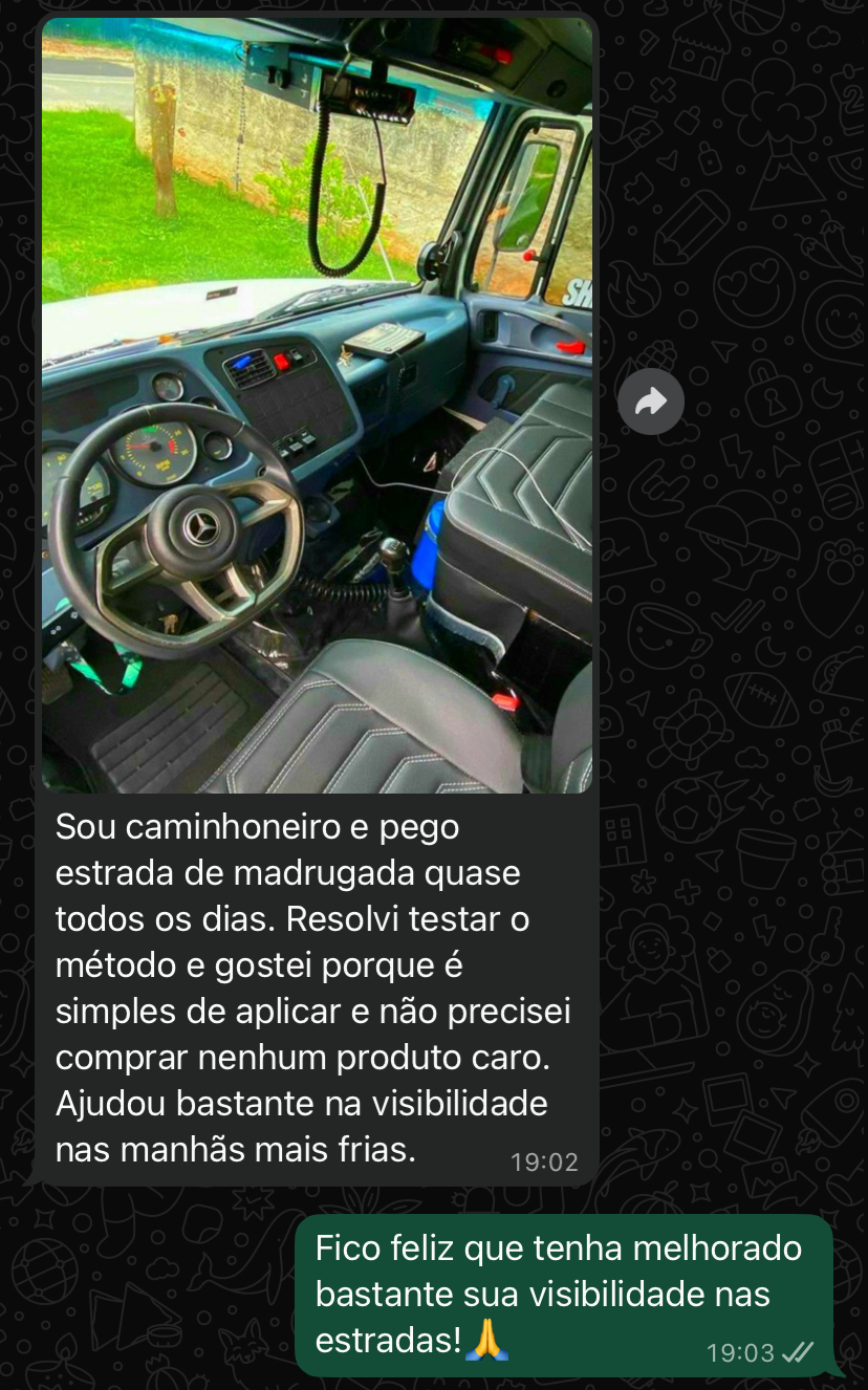 Depoimento real via WhatsApp